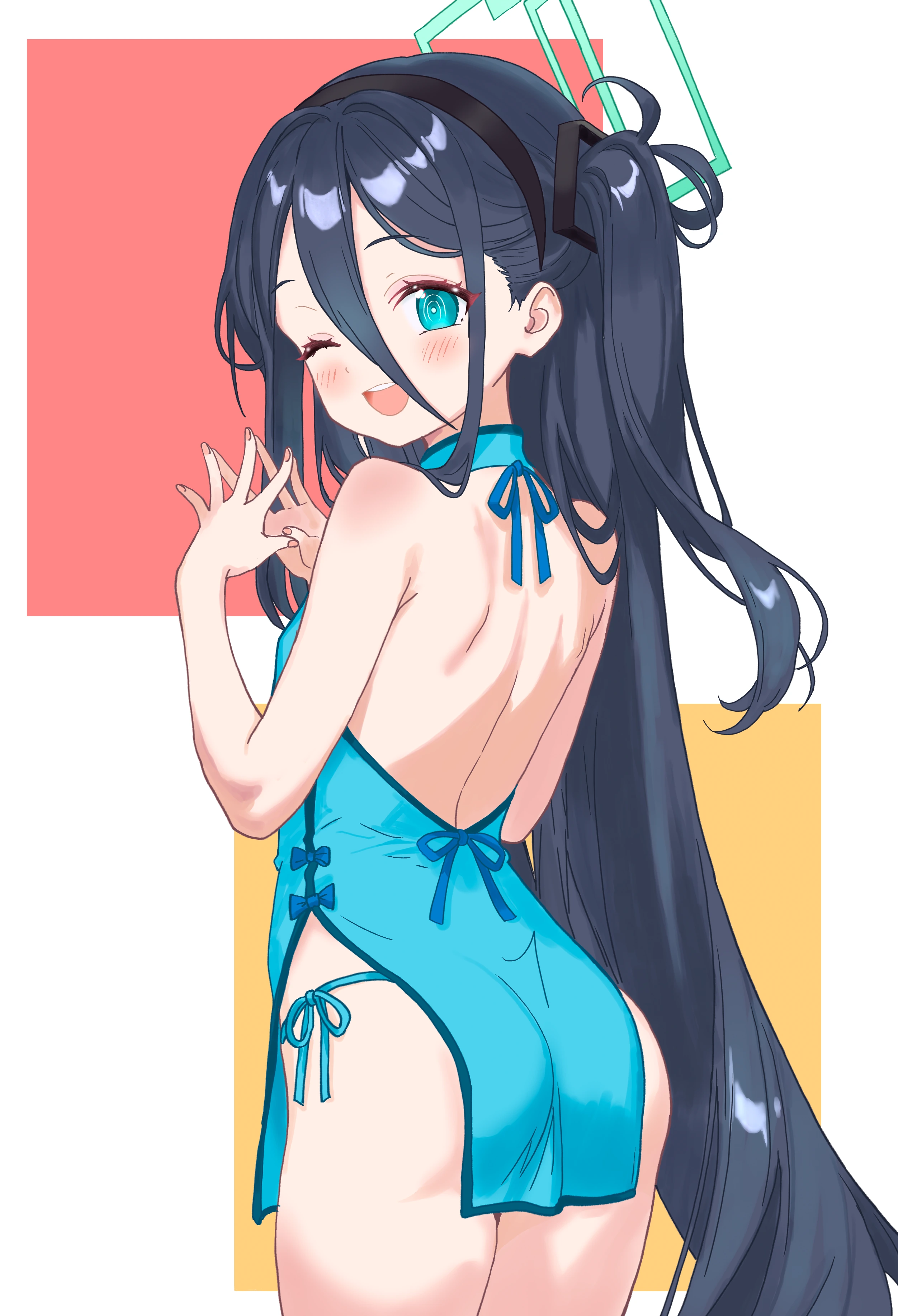 チャイナ服のキャラクターイラスト
