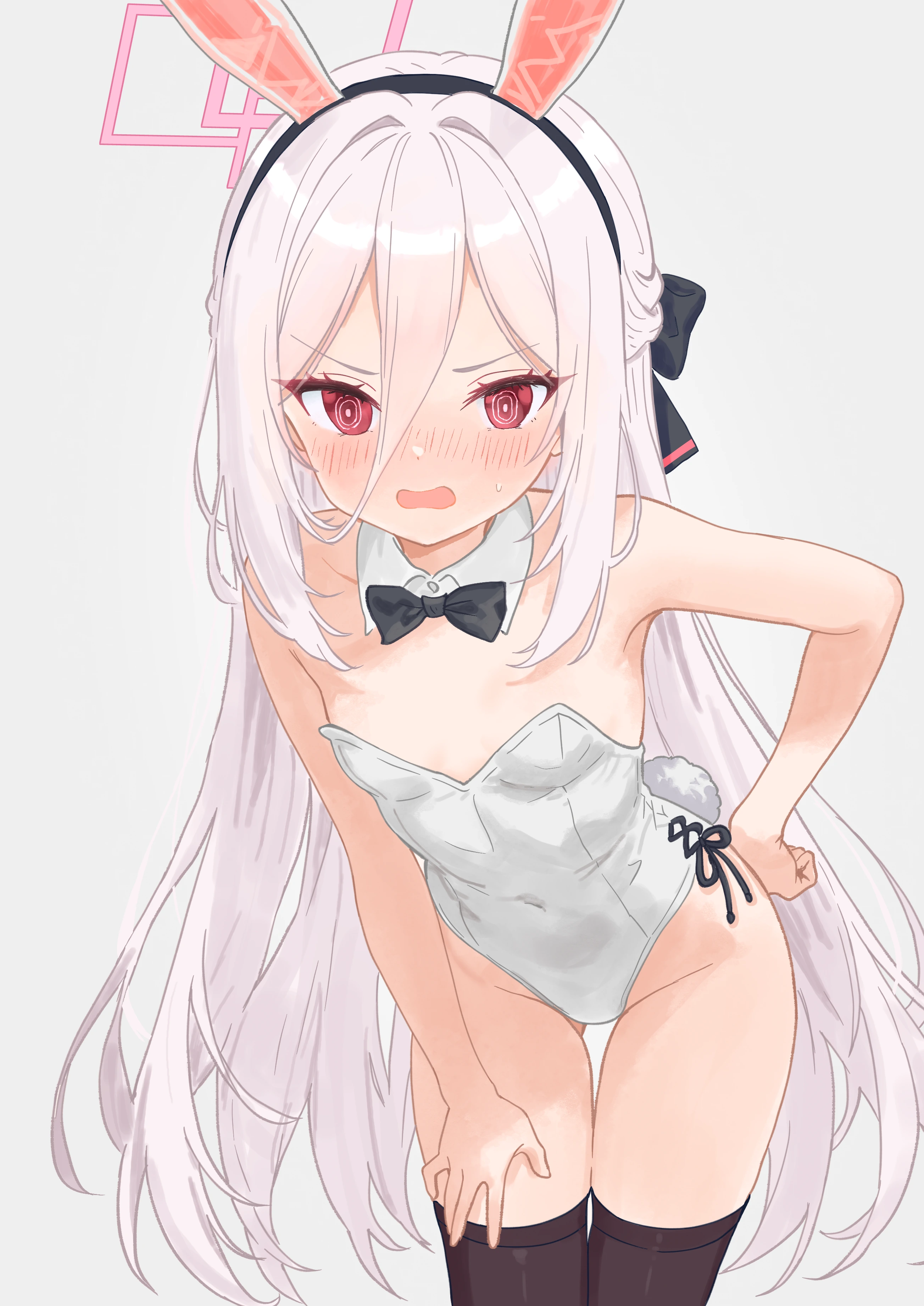 バニー衣装のキャラクターイラスト